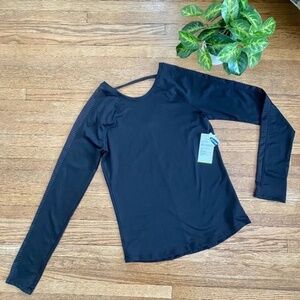 Classic Athletic Black Long Sleeve Fitted Performance Top Size XL (14)
